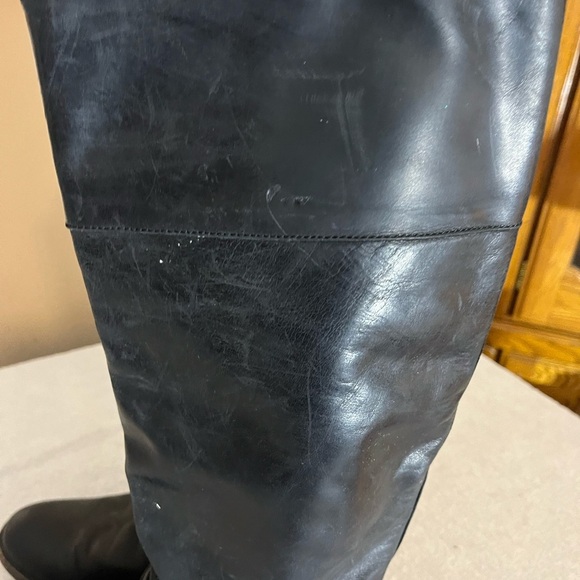 Frye Paige Black Leather Boots Sz 9 1/2 - Picture 4 of 14